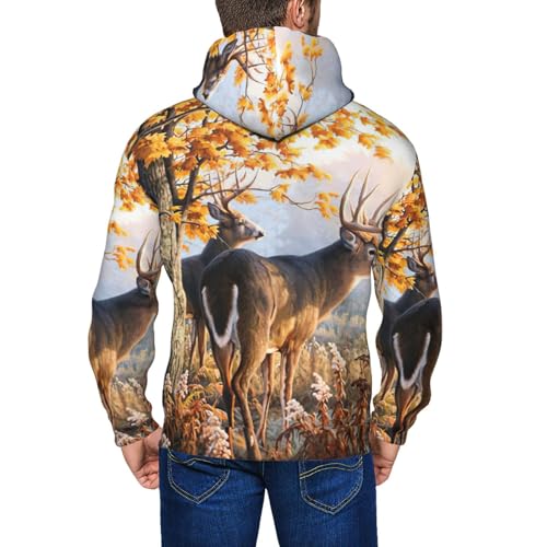 Sweat à capuche zippé homme EdWal imprimé animalier - 7
