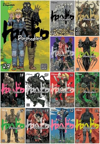 Dorohedoro Manga Series 13-Book Collection Set (Vol.11 to 23) - – Dark Fantasy, Action, and Mystery in a Post-Apocalyptic World