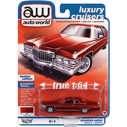 1975 Cadillac Coupe DeVille verde miniatura 3