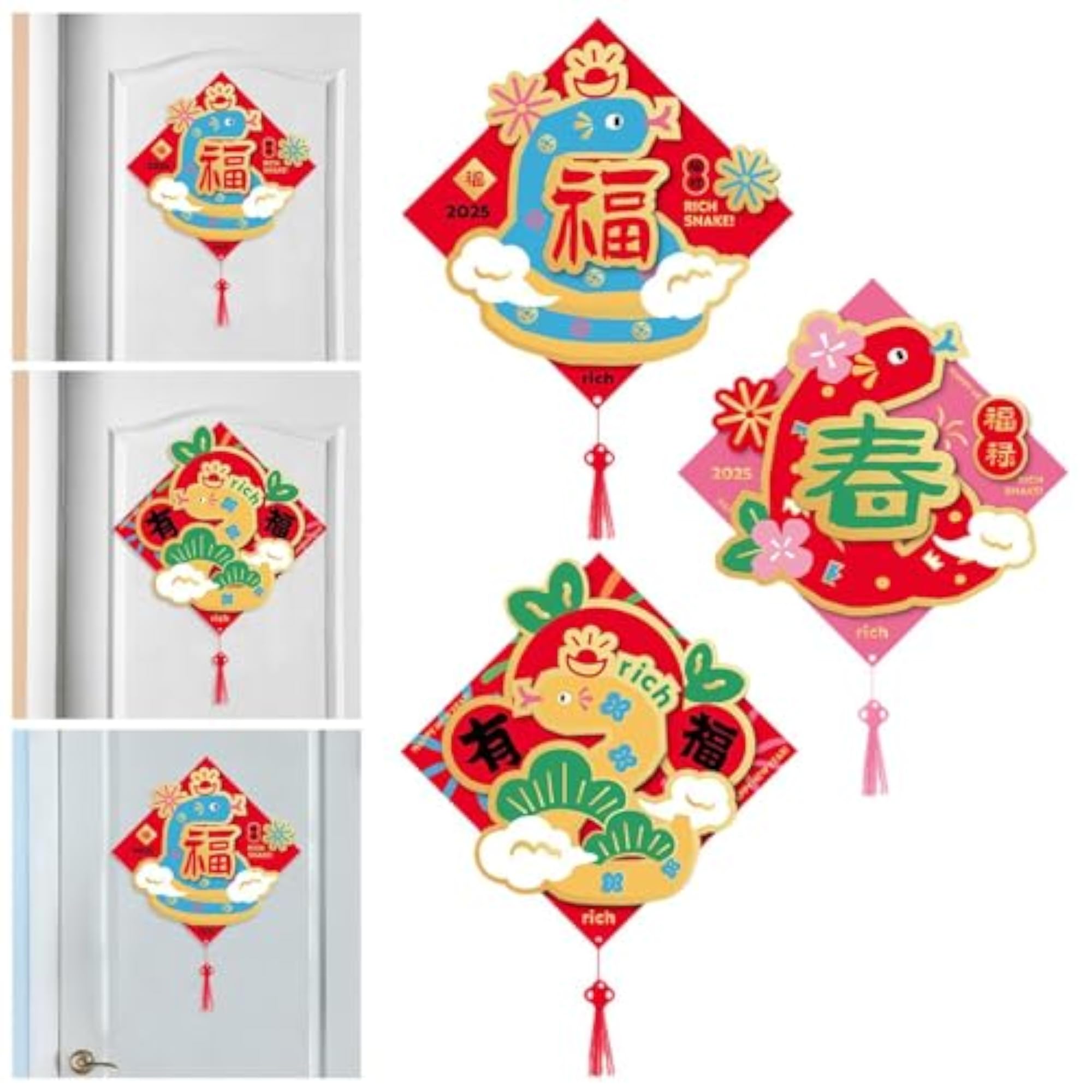 Chinese New Year Decorations 2025 Accessories Window Stickers