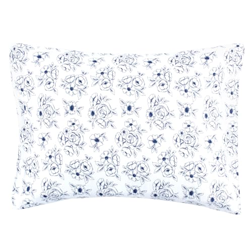 Image of Hudson Baby Unisex Baby Cotton Toddler Pillow Case, Blue Toile, One Size