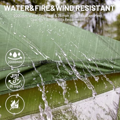 Image of TIMBER RIDGE 4 Person Instant Pop Up Hub Tent for Camping