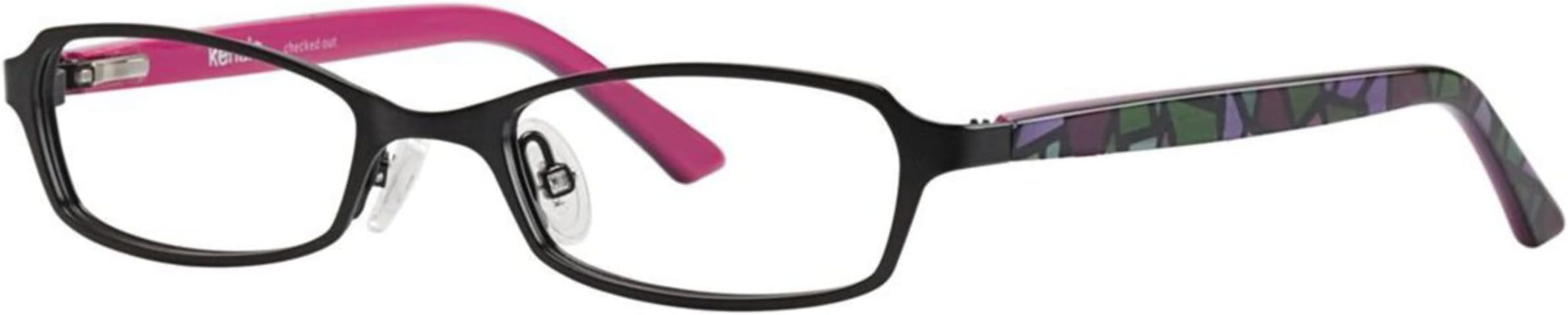 KENSIE Eyeglasses CHECKED OUT Black 47MM