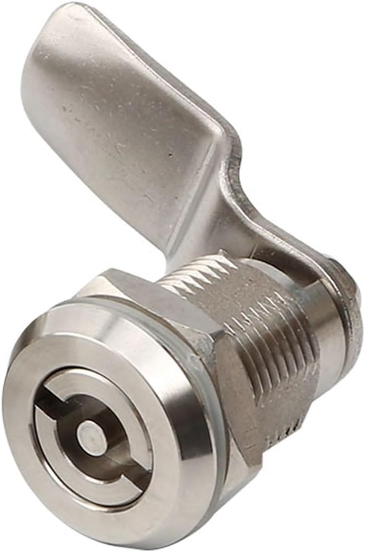 316 Stainless Steel Quarter Turn Cam Lock Double Bit Cam Lock Latch 30mm Lock Body 1Pcs