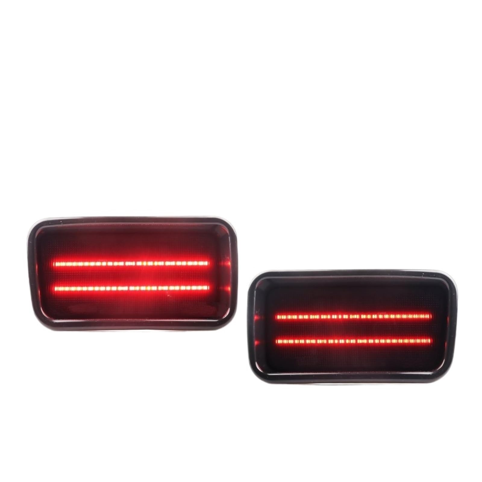Lámpara Reflector Parachoques Trasero Para Mitsubishi Para Montero Sport 1999-2004 Luz De Freno Para Parachoques Trasero Luces Reflectoras Con LED Rojo(Smoked Lens Red LED)