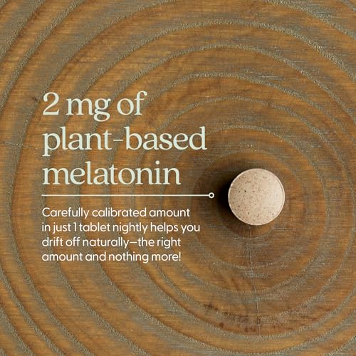 New Chapter Plant Melatonin 2mg - Sleep Aid for Adults with No Next-Day Grogginess, Nature-Inspired Sleep Formula Made with Melatonin from Tomato + Tart Cherry & Ashwagandha – Non-GMO, 30ct - image 4