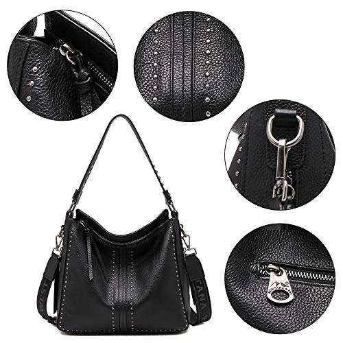 Montana West Genuine Leather Purses And Handbags For Women Handgun Tote Black Mwl-G005Bk #TOP5