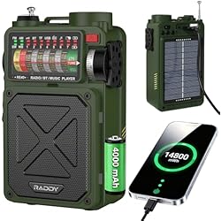 Amazon.com: Raddy RE40 Portable Shortwave Radio FM/AM/SW/WB