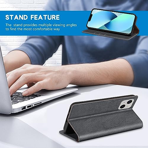 Image of ZZXX for iPhone 13 Wallet Case Strong Magnetic 6.1 inch,Grey