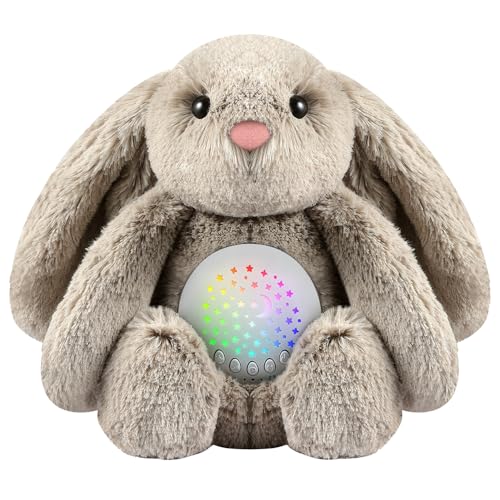 Meero London AKT12R Rabbit Plush Toy, Night Light, Sleep Timer, Plush Toy...
