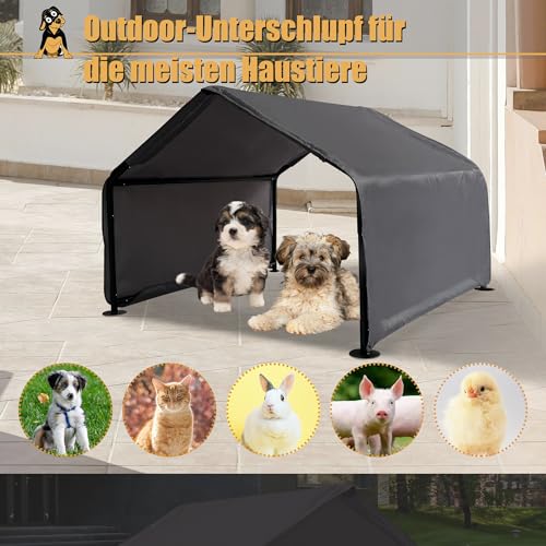 Haustierzelt, Hundezelt, Katzenhaus im Freien, Hundehaus- Schütz vor Hitze und UV-Strahlen,Hundeliege Outdoor