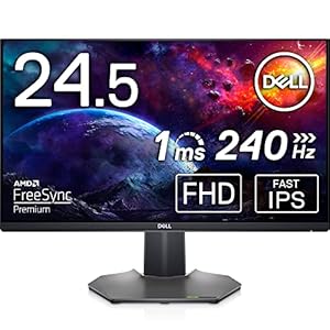Dell S2522HG 24.5 inch Full HD (1920×1080) Gaming Monitor, 240Hz, IPS, 1ms, AMD FreeSync Premium, NVIDIA G-SYNC…