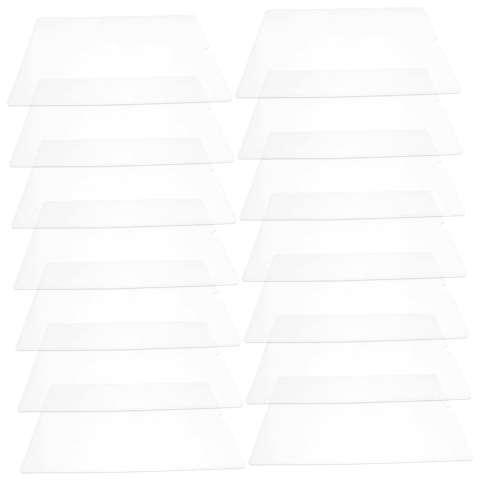 STOBOK 14Pcs lettermate letters to teump transparent file bag protective file bag plastic file folders plastic folder chic document files study document bag semicircle Office Supplies a4