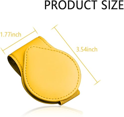 Miniatura 8 de OFBAND Soporte magnético para lentes de sol para visera de automóvil, de piel sintética, organiza gafas, boletos, tarjetas y mantiene el automóvil