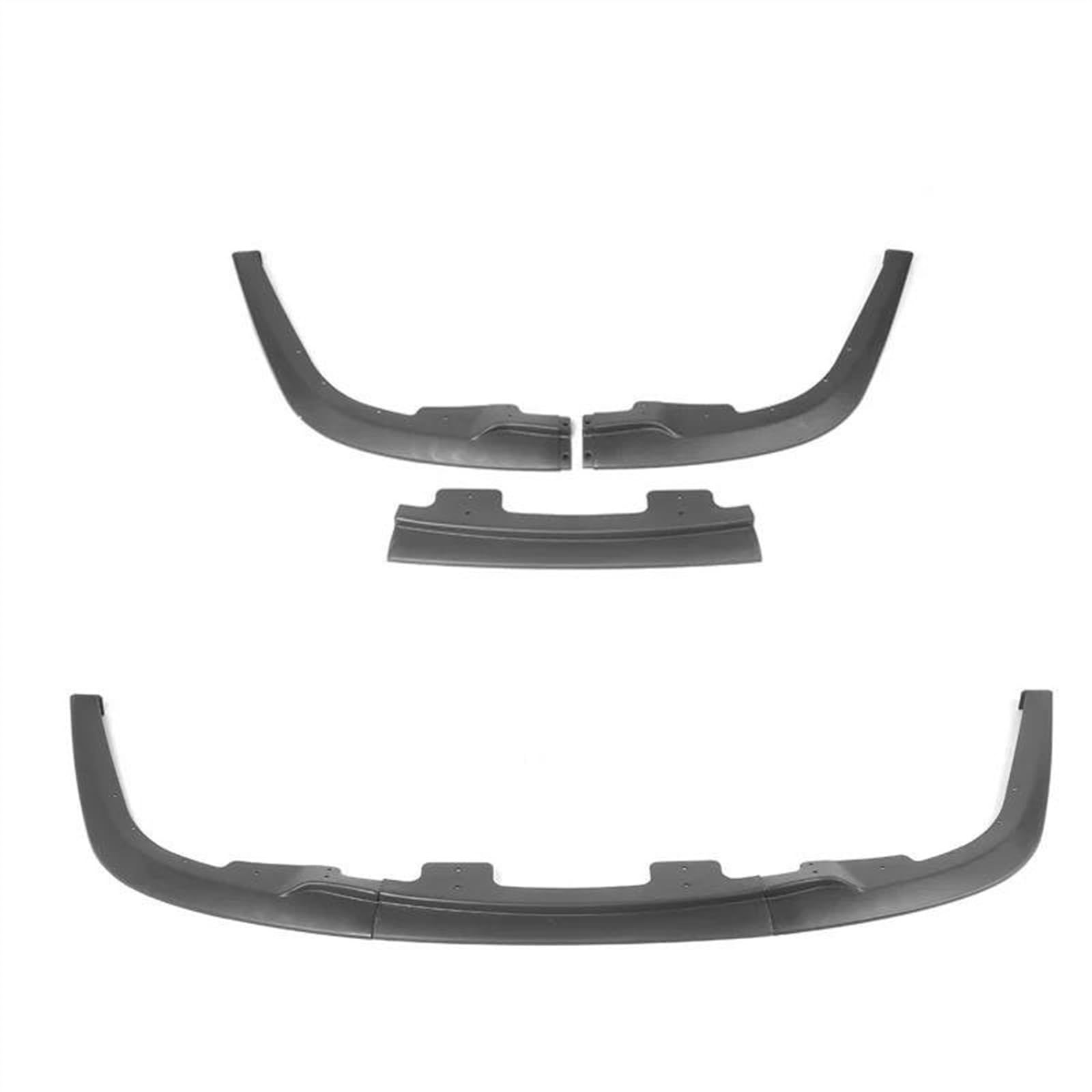 Lèvre de pare-chocs avant 3 pièces en noir mat pour Subaru Impreza WRX Sti S204 2006 2007