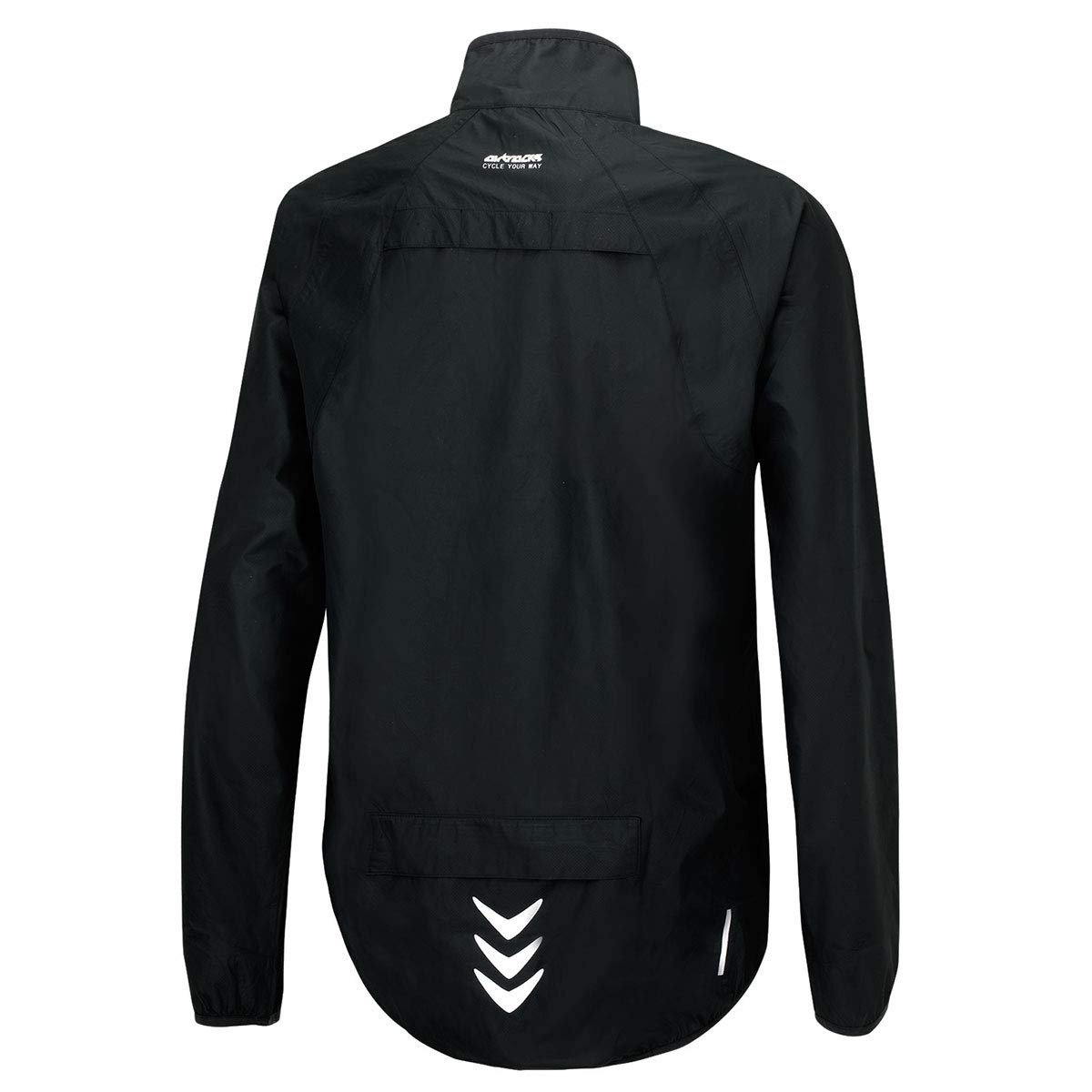 Airtracks Herren Funktions Fahrrad Regenjacke - Fahrradjacke Regenjacke für Radsport - Laufjacke - Wasserdicht - Getapte Nähte - Winddicht - Atmungsaktiv - Reflektierend