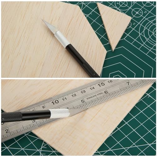 FWEEK 10 Stück A3 Sperrholzplatte 2mm, 420x300mm A3 Sperrholz-Platten, Bastelholz Platten Lindenholz Unfertige Sperrholzplatte für DIY Holzarbeiten, Laserbearbeitung, Modellbau, Gemälde