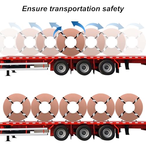 Image of Colinktool Heavy Duty Steel Coil Chock /Bunk /Rack, 33 inch Long Coil Rack for Flatbed Trailer -10pack