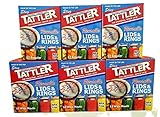 Authentic Tattler E-Z Seal Reusable Canning Lids Combo Pack 3 Dozen REGULAR + 3 Dozen WIDE Lids & Rubber Rings Boxed - MADE IN THE USA!