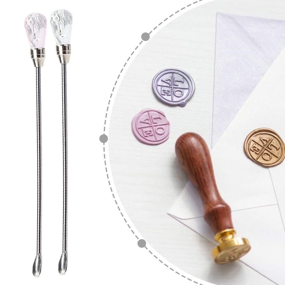 6 Edelstahl-Rührlöffel 19cm - Für Wachs, Seife & Harz Bastelprojekte