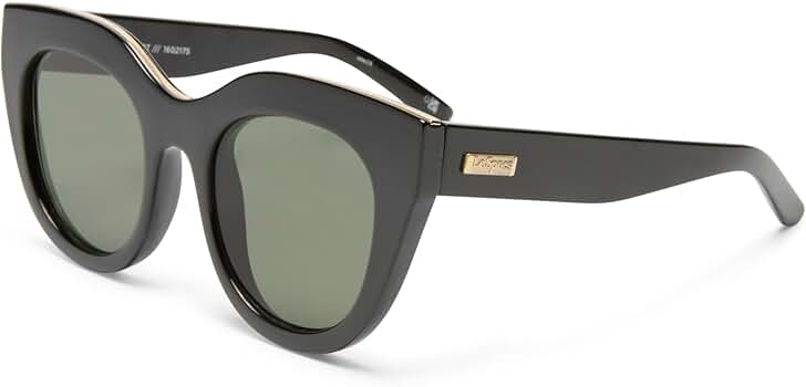 Le Specs Air Heart Sunglasses - Black, Cat Eye, Women's