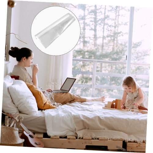 Vinilo decorativo estático para ventana 100x45 cm blanco miniatura 5