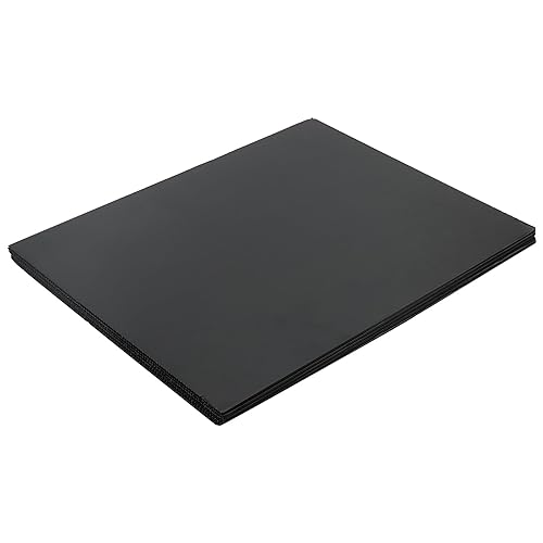 Miniatura 6 de SOUJAP Paquete de 20 láminas de plástico corrugado negro de 13 x 17 pulgadas, tablero en blanco de coroplasto de 316 pulgadas de grosor, tablero de