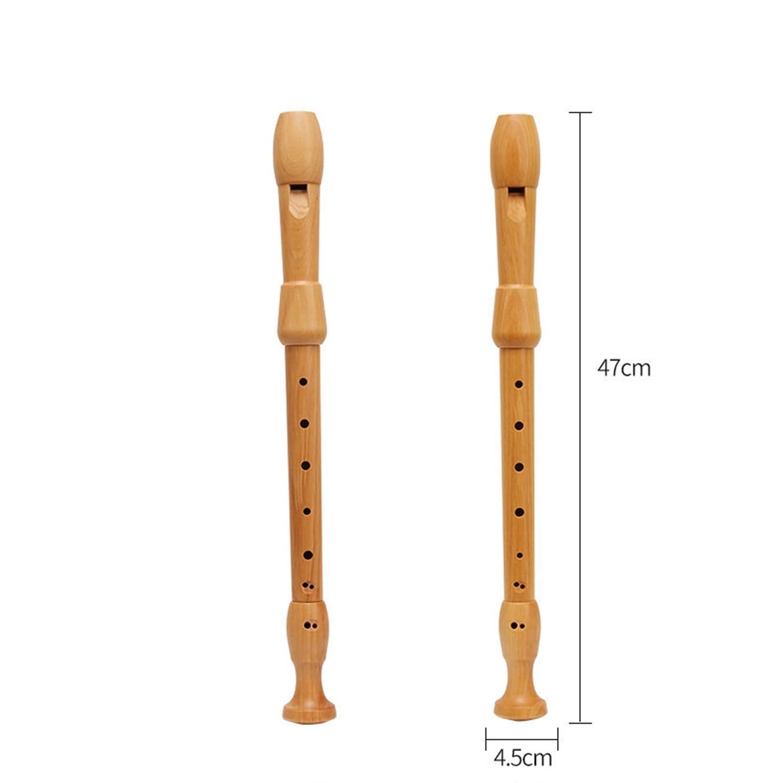 Flauta Dulce Profesional Flauta Dulce De Madera De 8 Hoyos Instrumento Para Principiantes Fácil De Aprender Y Duradero(German wood midrange)