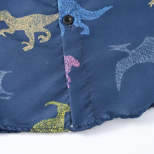 Boys Summer Hawaiian Polo Shirts Short Sleeve Aloha Shirts Kids Toddler Tropical Button Down Tops Active Golf Shirt4