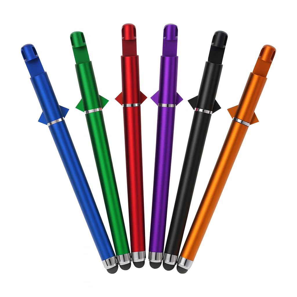 3-in-1 Multifunctional Stylus Pen with Phone Stand, Touchscreen Compatible, Metallic Design in 6 Colors, Professional Writing Instrument for Tablets and Smartphones-picture-45