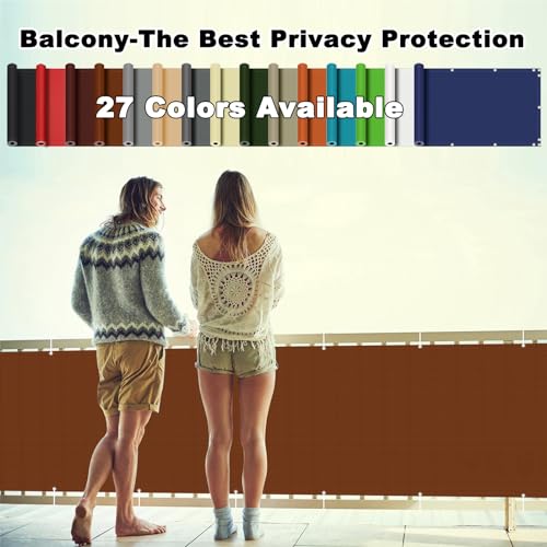 Filet de protection opaque pour balcon de haute qualité avec œillets renforcés - 3