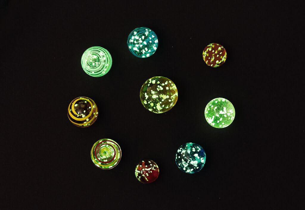50 Billes Phosphorescentes Vmxlso – 1,6 Cm, 10 Couleurs, En Verre – Pour Jeu, Décoration, Aquarium, Bricolage