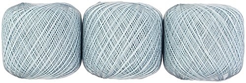 オリムパス製絲 金票 レース糸 #40 Col.361 水色 系 50g 約445m 3玉セット