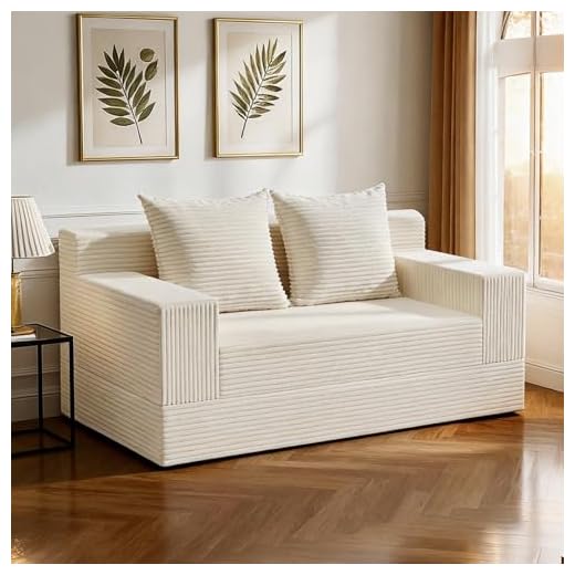 Eramant Convertible Sofa Bed with Pillows
