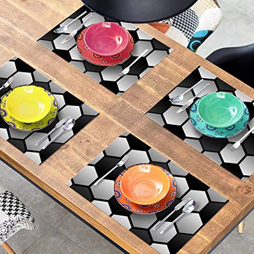 Set de table repas match football lot de 6 pour soirée pizza - 8