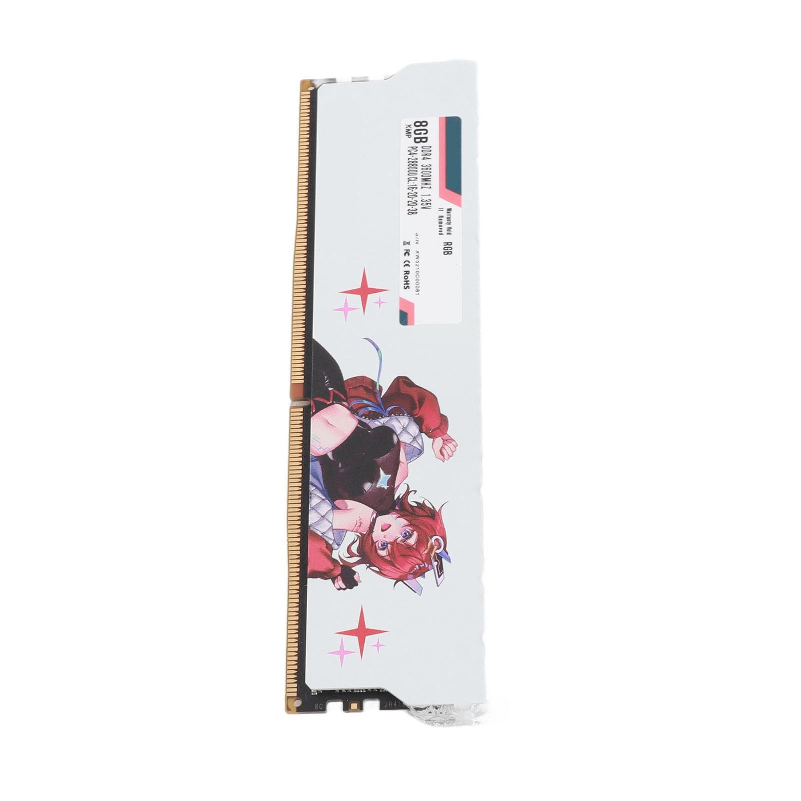 Moduł Pamięci DDR4 do Gier PC RAM z częstotliwością 3600 MHz do Komputera Stacjonarnego, materiał Metalowy, 2 Sztuki Pamięci RAM DDR4 dla Graczy (16 GB (2x8 GB))