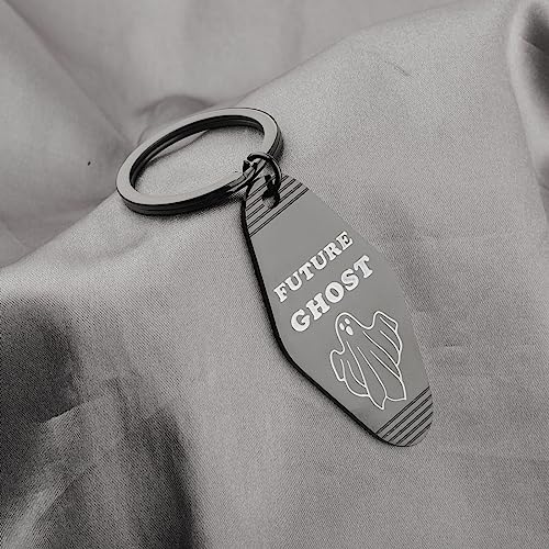 Image of CENWA Halloween Gifts Cute Ghost Keychain Future Ghost Halloween Accessories Spooky Jewelry (future ghost K)