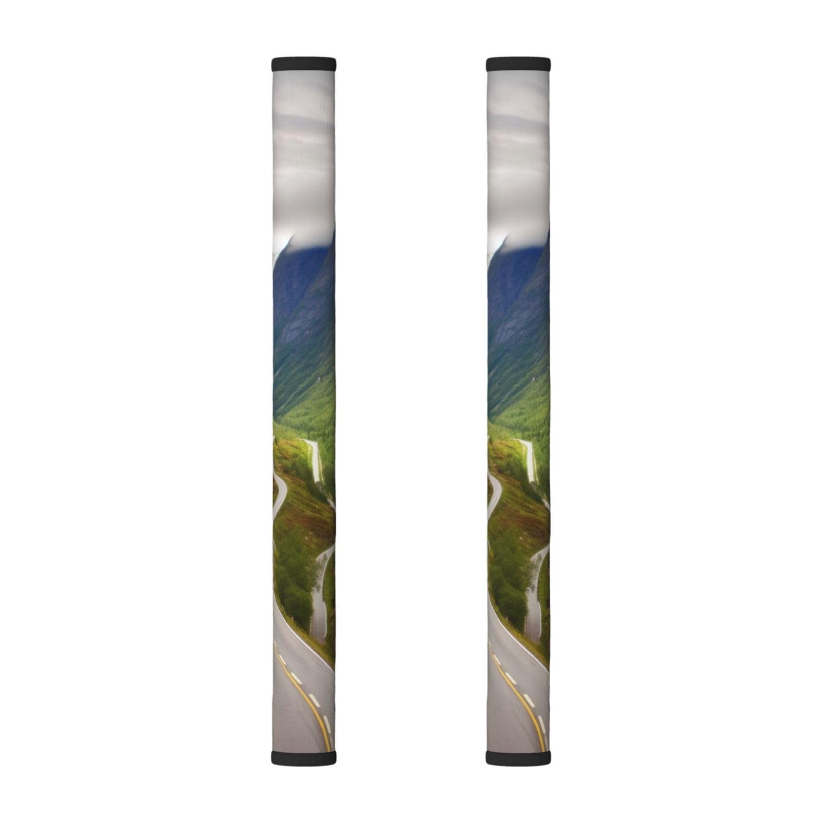 VGFJHNDF Refrigerator Door Handle Covers 2-Pack, Mountain Road Norway Printed Protect and Decorate for Fridge Ovens Dishwashers