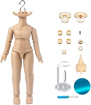 New 4.2 inch/4.6 inch Doll Body 1/12 YMY PVC Body for GSC,STO,1/12 BJD Doll Head Movable Spherical Joint Dolls Action Figure Toys 10.8cm Suntan Skin