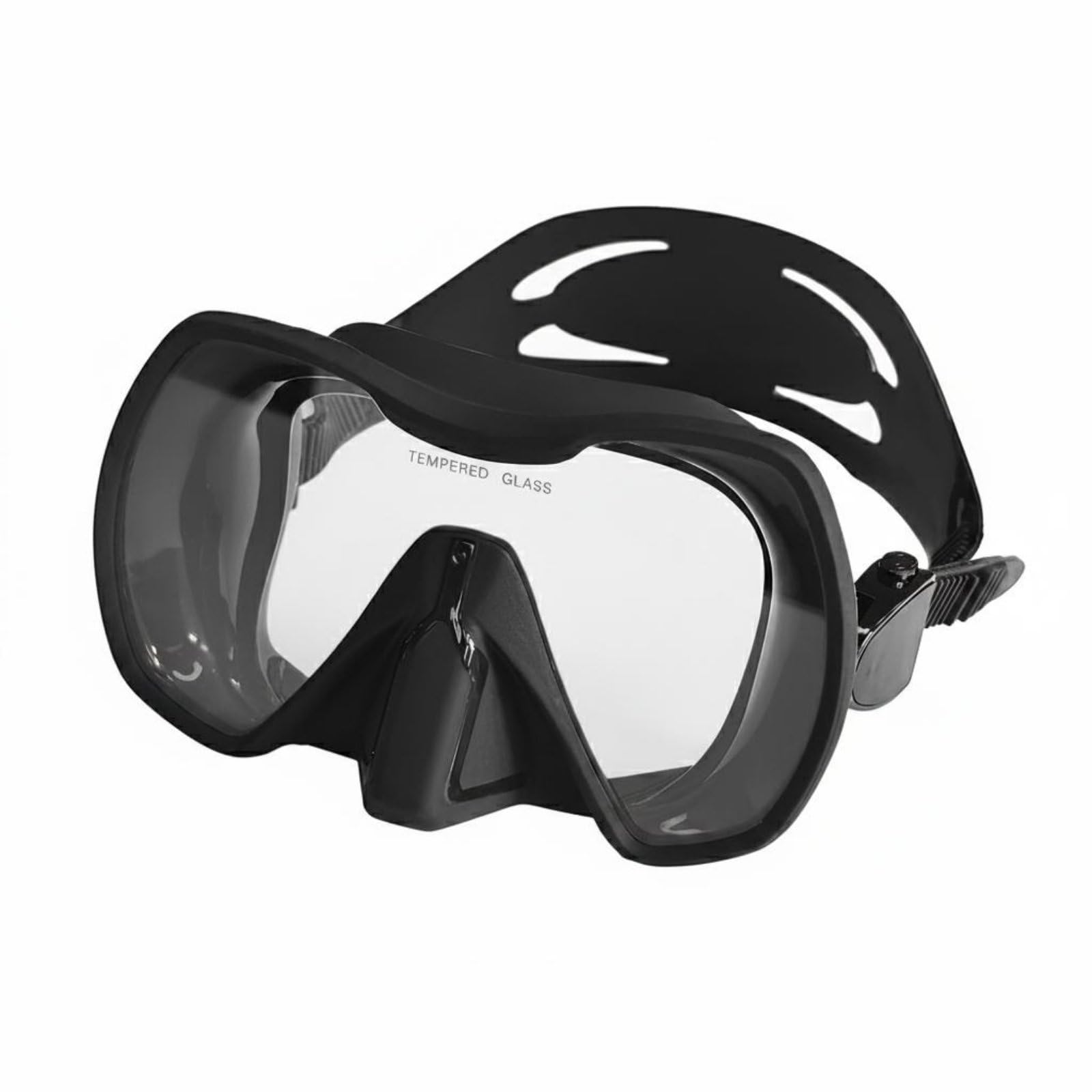 Gafas de Natación Máscara de Buceo Campo , Negro , Máscara De Buceo De Marco Grande