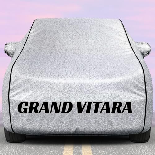 Image of Kings of Cover New Silver 100% Waterproof Grand Vitara Car Cover | Polyester Car Body Cover for Rain & Sun | UV Protection, Dustproof, Scratch Resistant, Windproof, Heat Resistant, Custom Fit