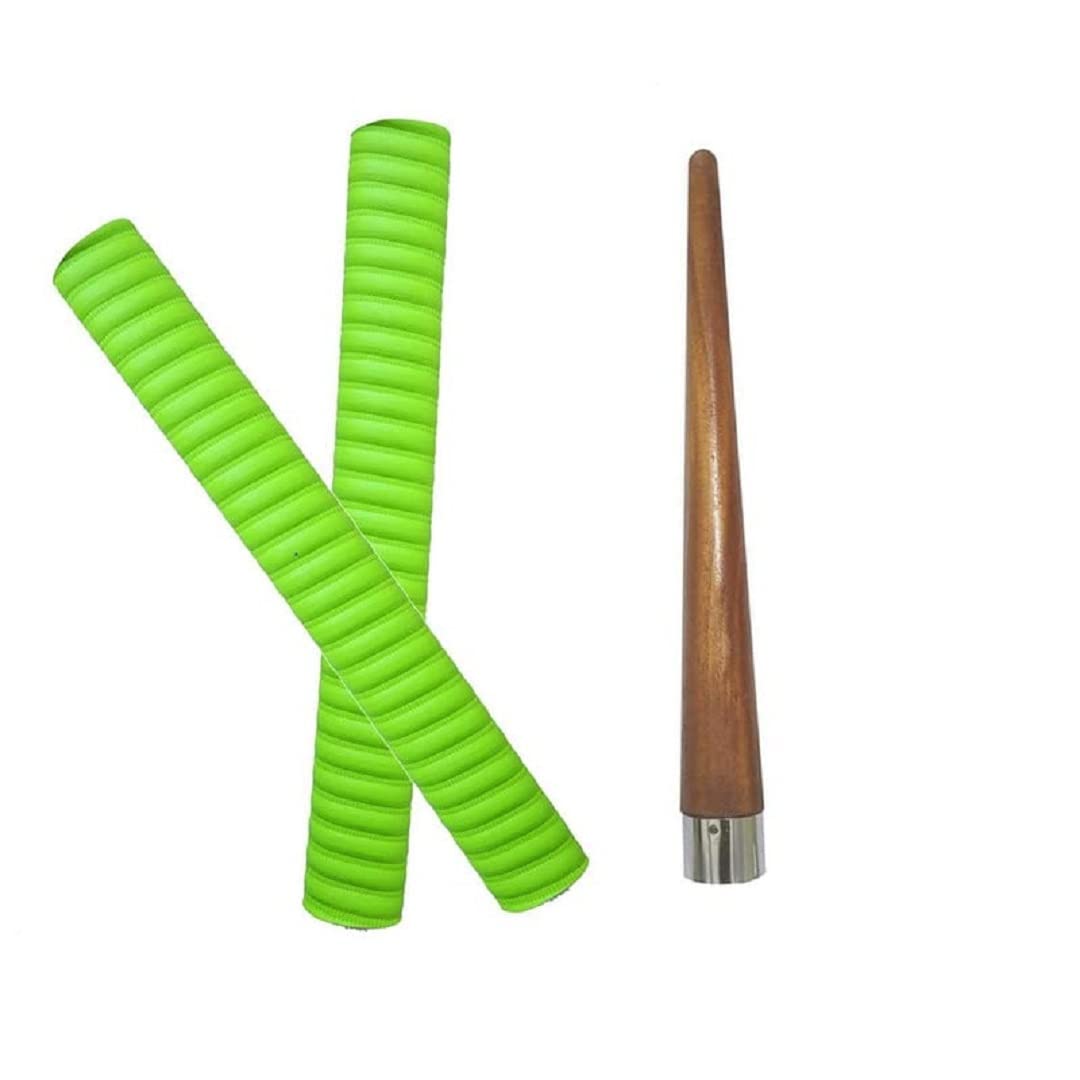 Gyronax Cricket Bat Coail Grips(2pcs Coail Grip, Colour May be Vary) with 1 Wooden Grip Applicator Cone, Pack of 1