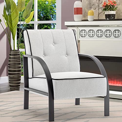 Haobo Home Accent Chair For Bedroom Button Tufted Arm Chair Living Room Chair Upholstered Chair Leisures Chair For Home Kitchen Office Bistro Cafe Set Of 2 #TOP2