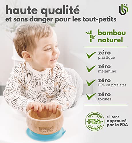 Bol ventouse bébé pour éviter les repas renversés et faciliter la diversification