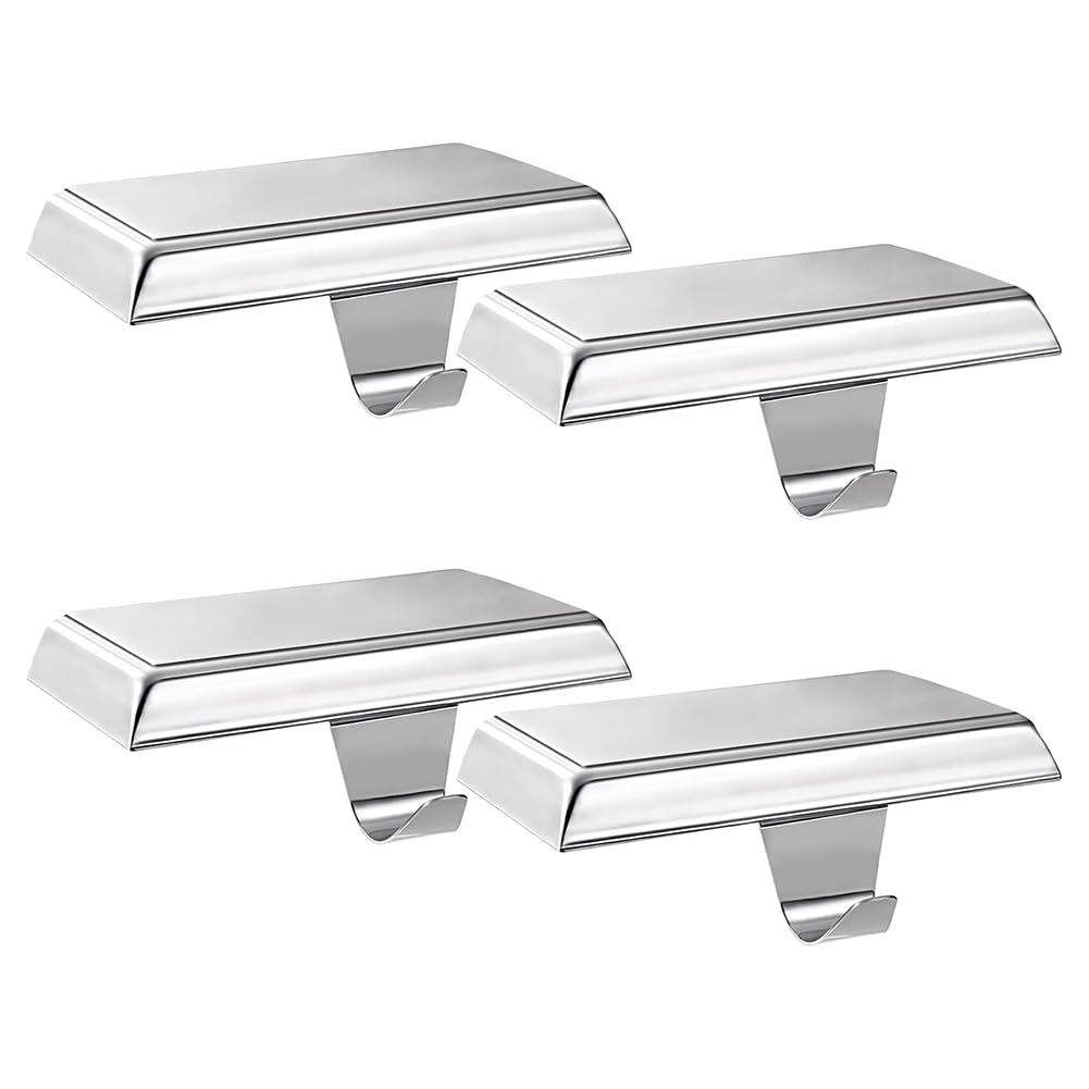 UDSKNV[KSL for Christmas Stocking Rack Fireplace Hook Metal Pendant Plate Base for Mantel- Perfect for Christmas Party Decorations