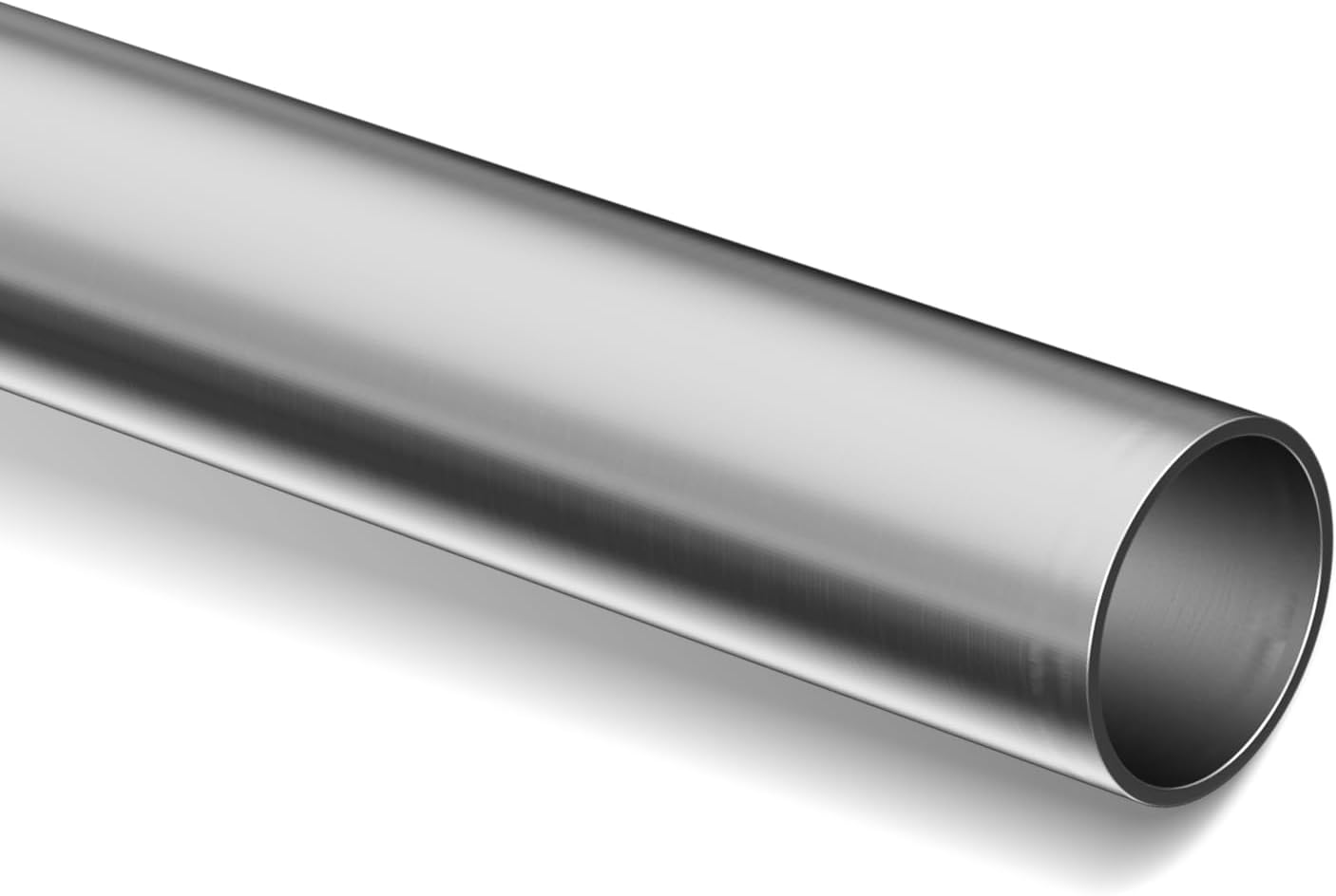 3ft Railing Pipe 1-11/16" O.D, 0.08" Thick, 304 Stainless Steel Hand Rail System Tube, Stair Handrail Fittings for Staircase Indoor House Decor Outdoor, Industrial Modern Style- Silver