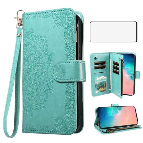 Protection Samsung S10e verte motif fleuri idéale pour sorties citadines et voyages