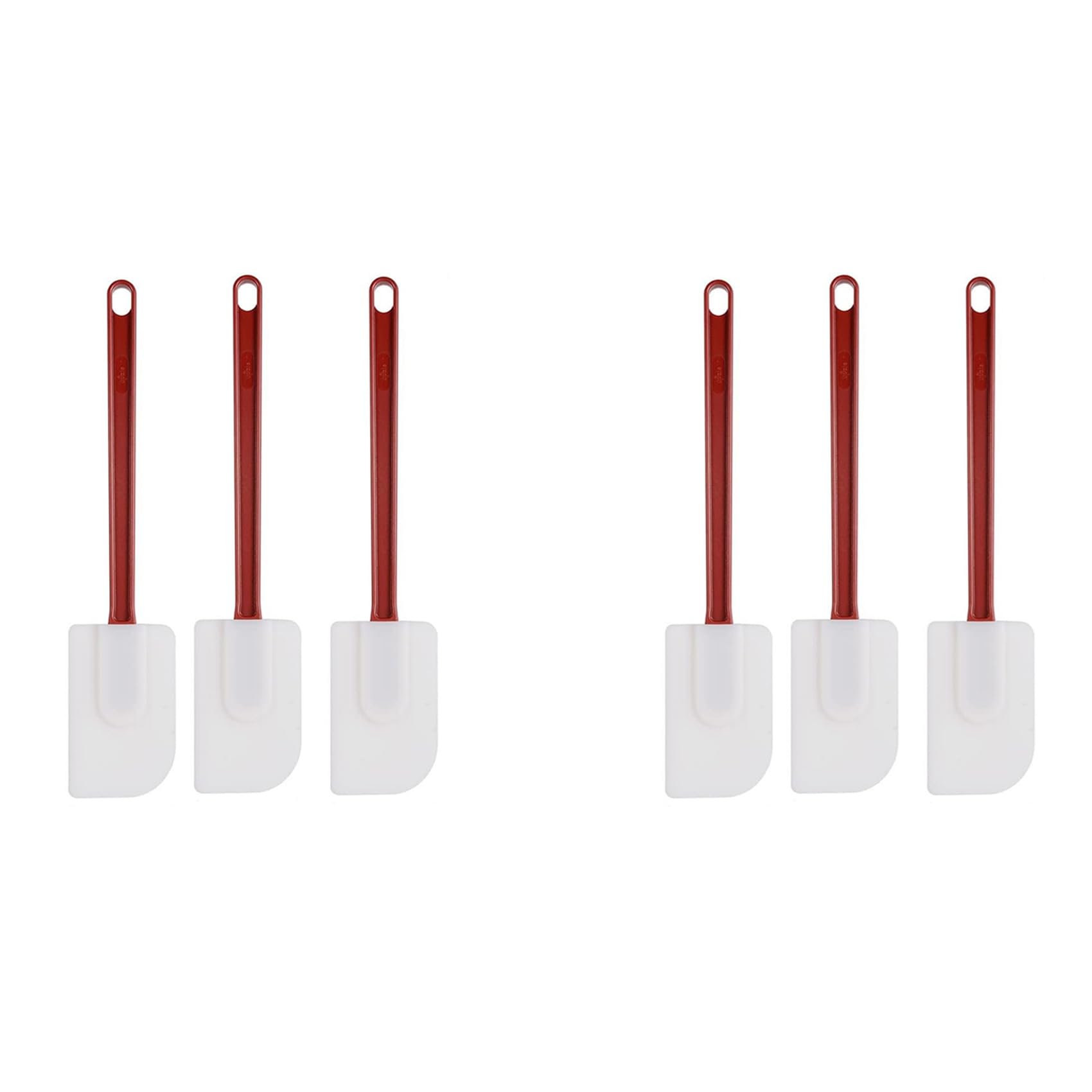 Hndhbfgrt 6Pack Spatulas Silicone Heat, Spatula Silicone, Rubber Scraper Spatula 10 Inches, Kitchen Use A
