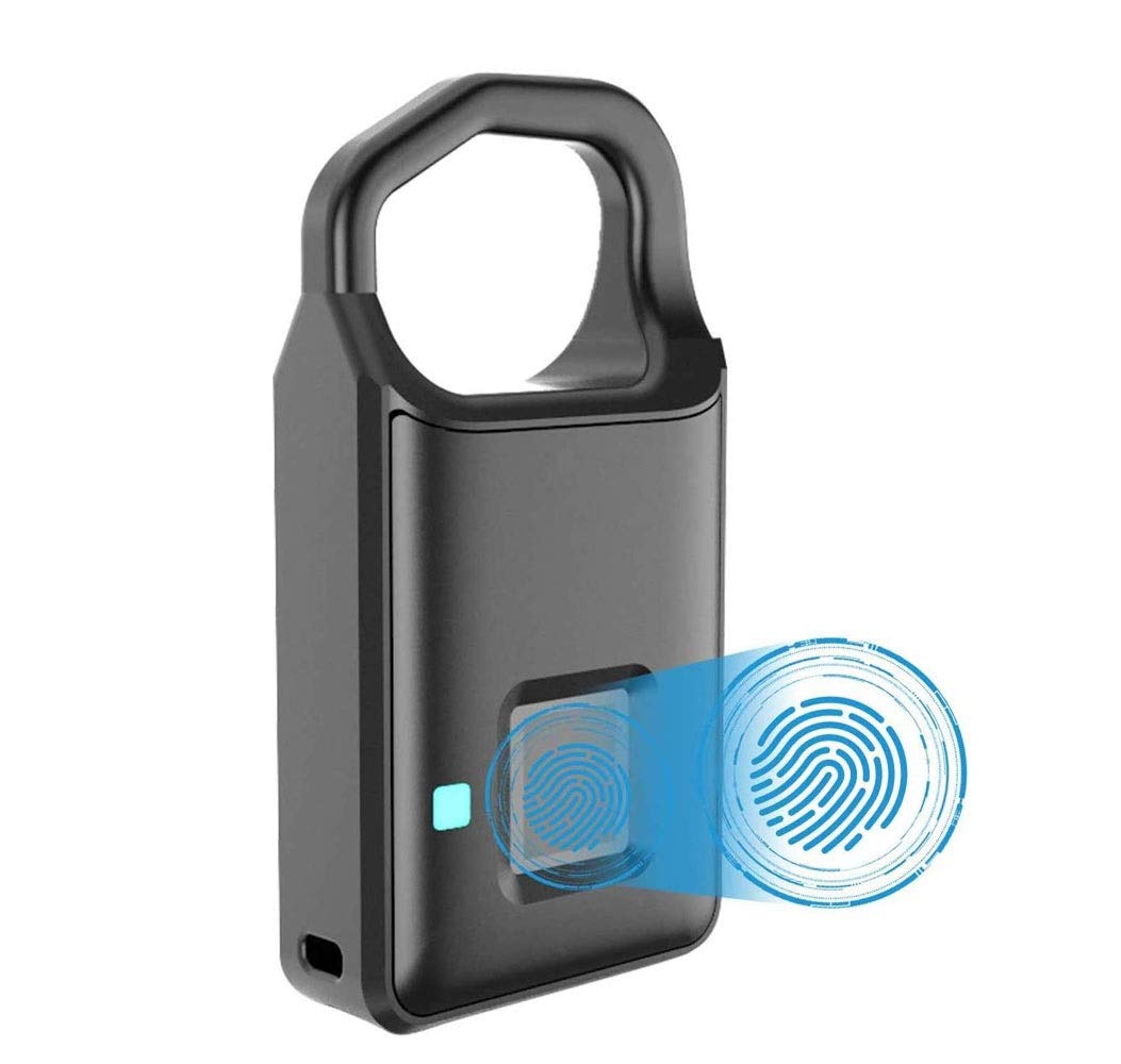 Candado de Huellas Digitales, aplicación móvil, candado Inteligente con biométrico sin Llave, Resistente al Agua, Adecuado para Gimnasio, Deportes, Bicicleta, Escuela, Valla y Almacenamiento