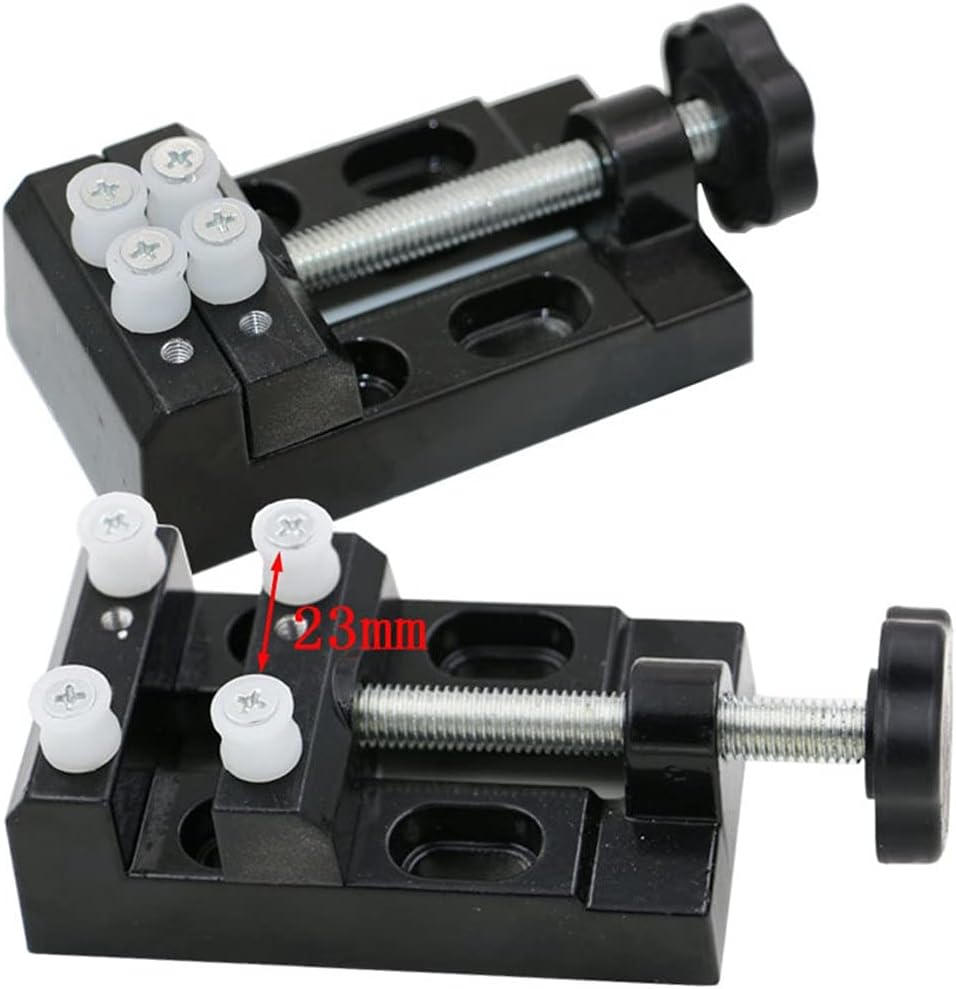 Quality Aluminum Alloy Mini Bench Vice Vise Flat Jaw Clamp Walnut Electric Grinder Jig Bed Carving
